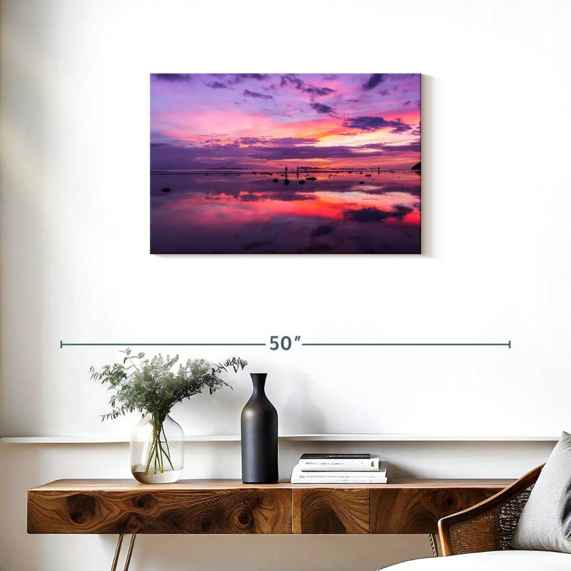 Coucher de soleil mauve Kerrick, H 20 po x l 30 po