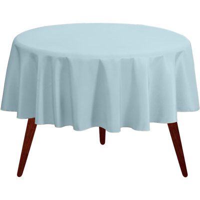 Ambee Round No Pattern Polyester Tablecloth