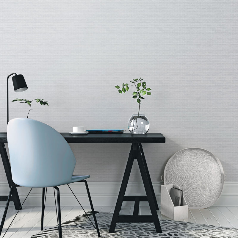 Weave Effect 10m x 53cm Paste the Wall Wallpaper Roll, Grey