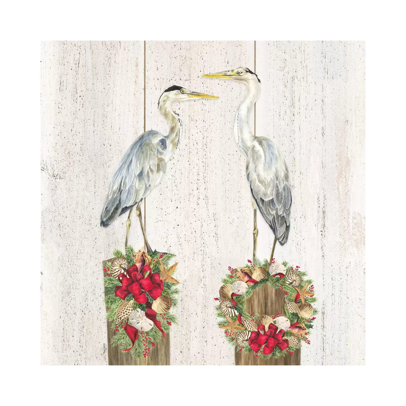 Christmas On The Coast I by Tara Reed - Wrapped Canvas Painting
