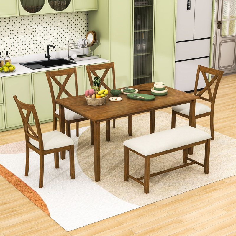 Ensemble repas pour 6 personnes Deshana, Cerisier naturel