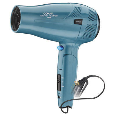 Conair 1875 Watt Ionic Conditioning Cordkeeper Hair Dryer With Folding Handle