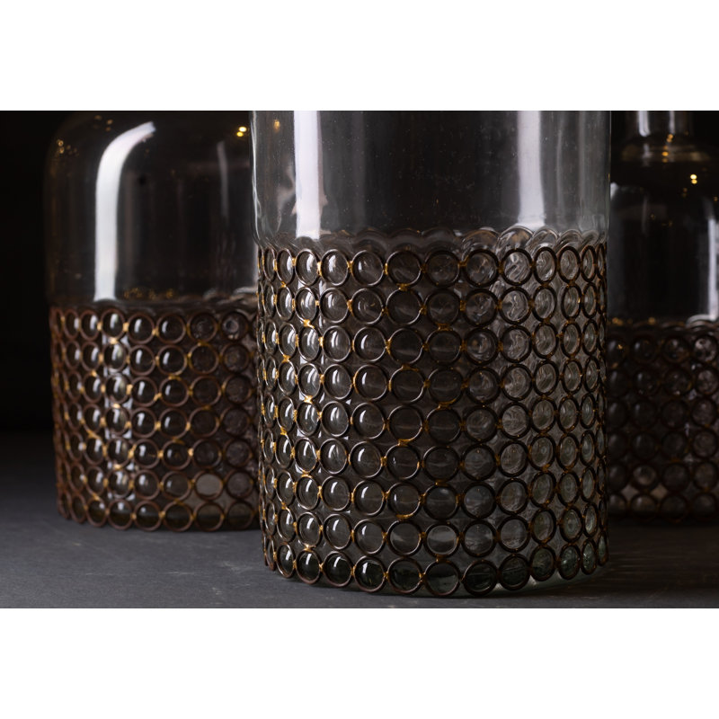 Vase de table en verre Rohnda, H 10 po x l 5 po x P 5 po