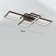 Bauke 3-Light 90cm LED Integrated Flush Mount
