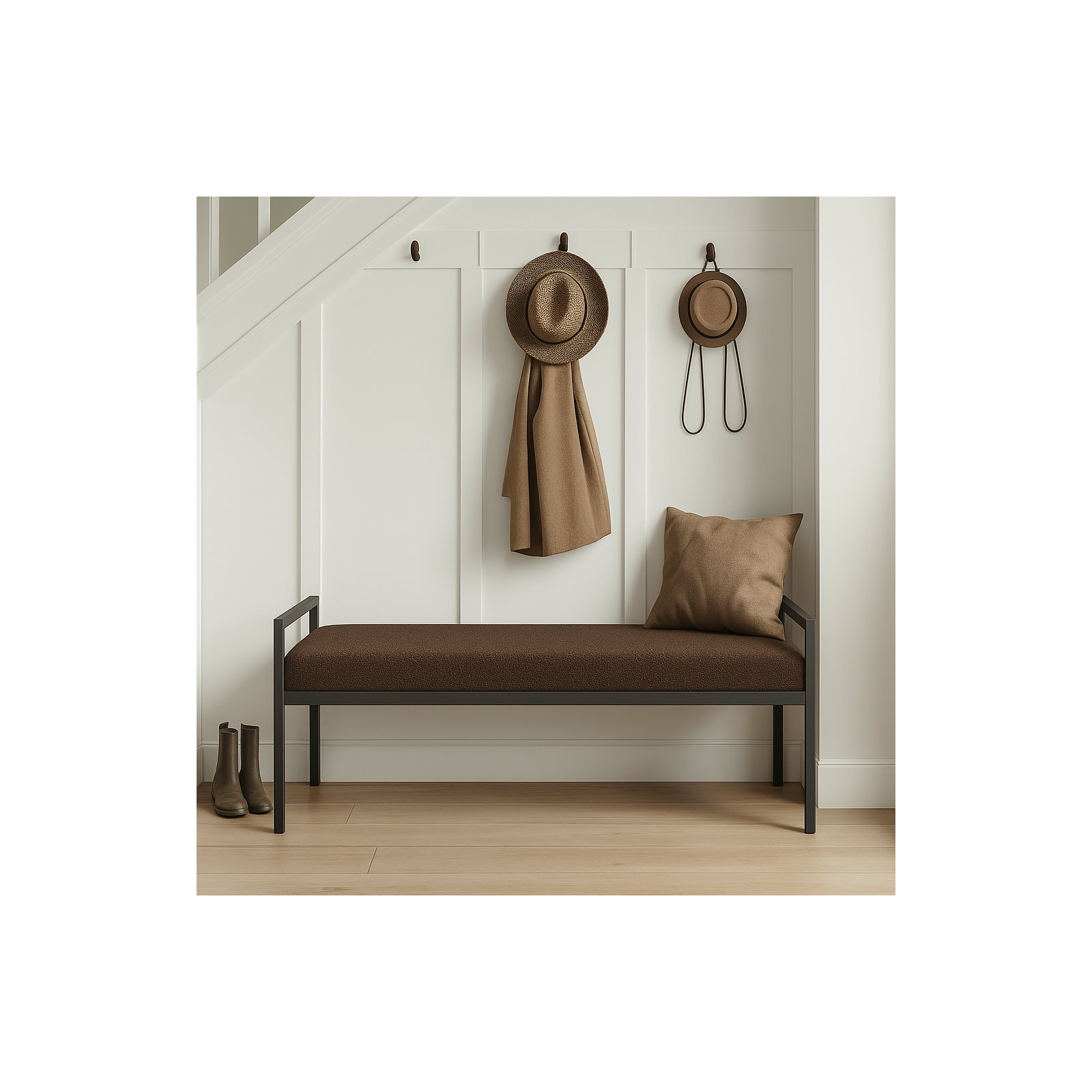 Loxe Bench, Dark Brown