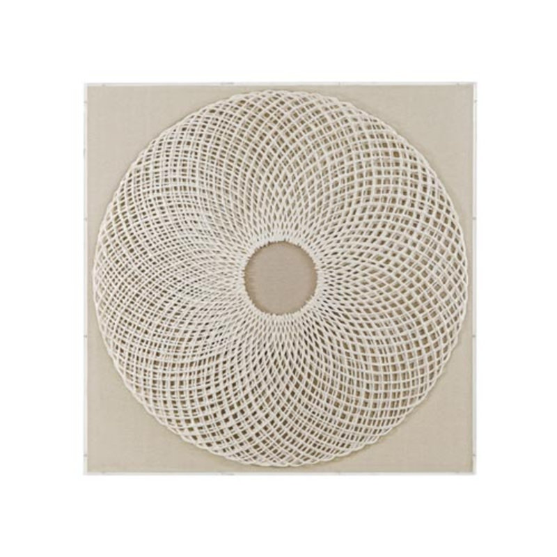 Fleetwood Wall Art Woven Natural Materials in Acrylic Shadow Box Frame
