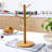 6-hook Bamboo Mug Tree  Coffee Cup Multifunctional Storage Rack