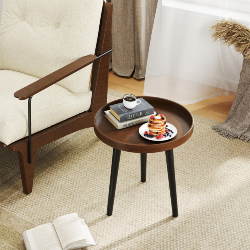 Table basse Mid Century Modern, Brun