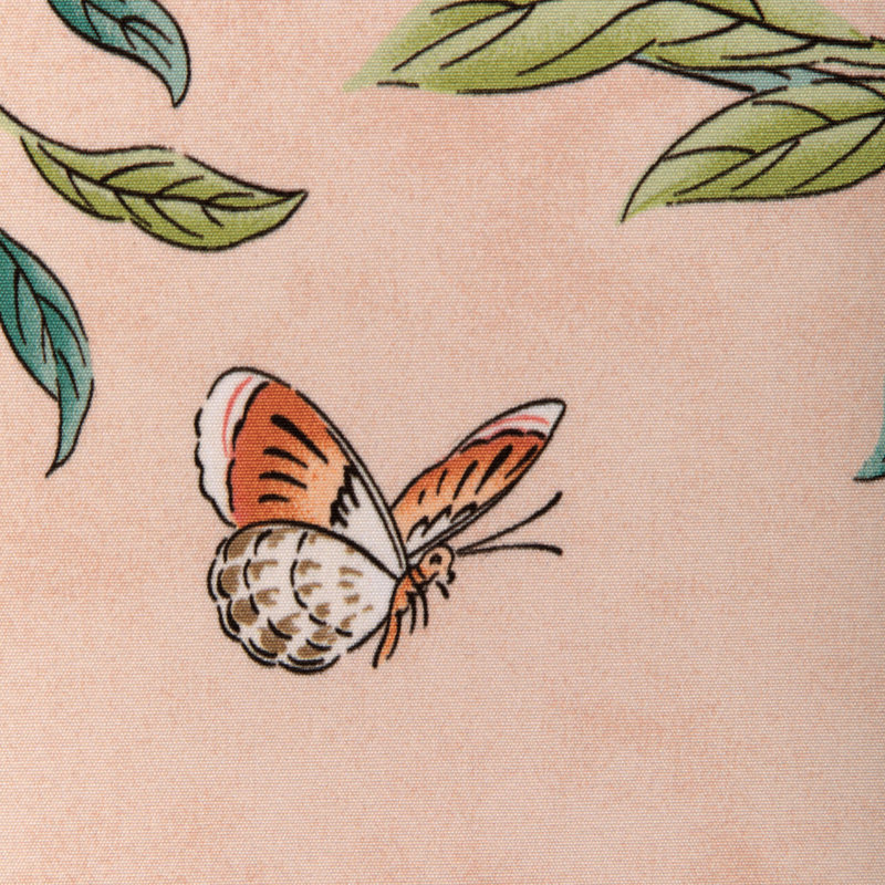 La Menagerie Kanchou Print 100% Cotton Fabric, Blush