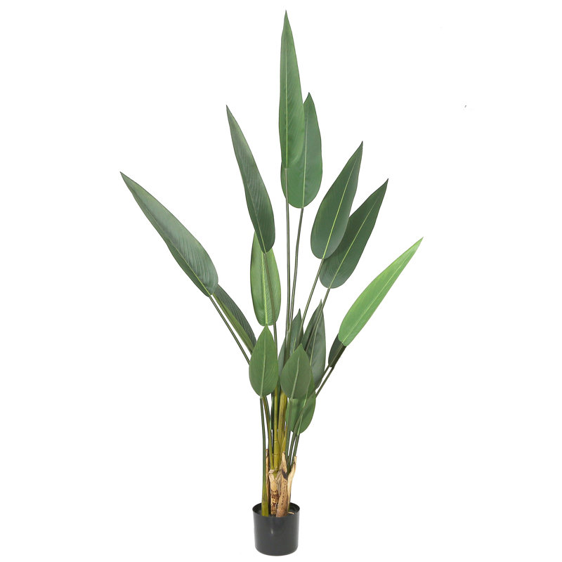 Artificial Potted Canna Palm Tree 63in