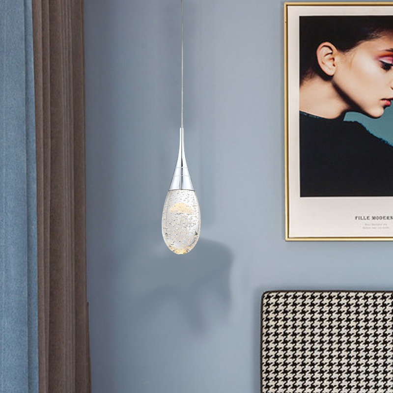 Gulnaj 1 - Light Chrome Jellyfish LED Single Pendant