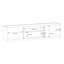 Low 2 Door, 2 Drawer TV Cabinet, 204,4 cm W x 50,4 cm H x 41 cm D-1415510255