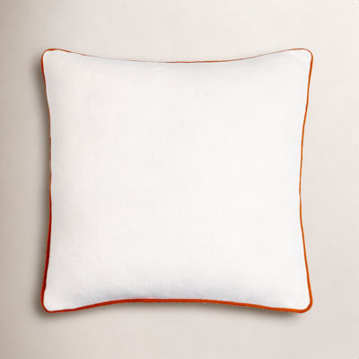 Lombard Wool Blend Reversible Throw Pillow