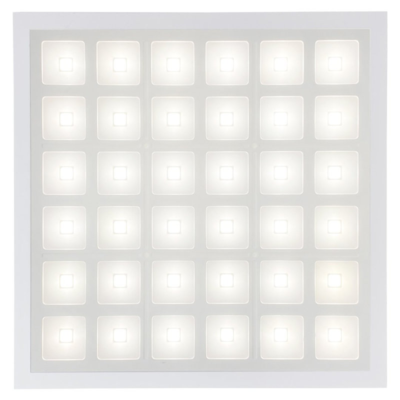 Dimmable Square Troffer Ceiling Light, 4000K