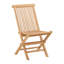 Ashdown Natural Finish Indoor-Outdoor Slatted Teak Folding Patio Chair