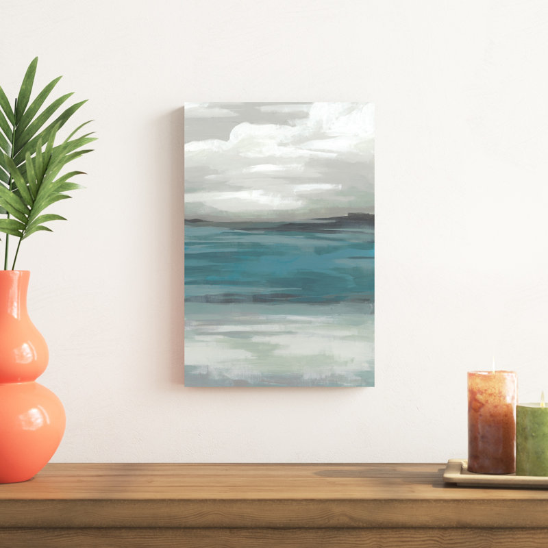 «Storm Front I», peinture sur toile, H 18 po x l 12 po