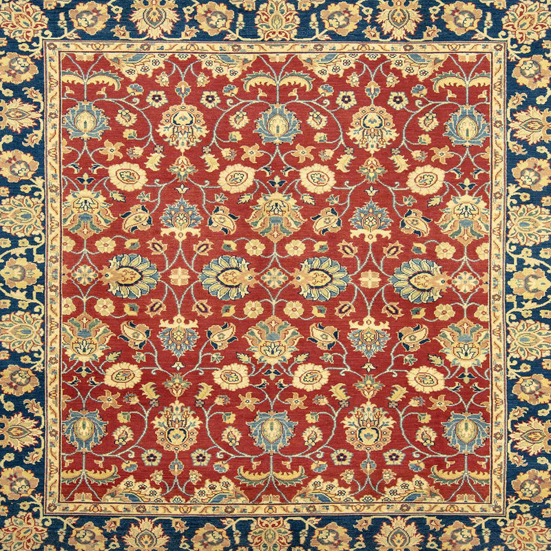 Abstract Indoor Rug, Square 7'