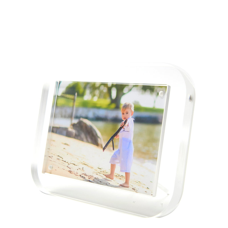 Cadre transparent en acrylique transparent 5 po x 7 po, Clair