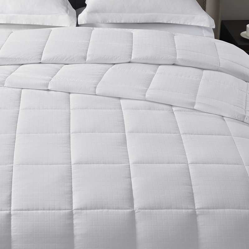 White Brushed Antimicrobial All Season Essential Full/Queen Blanket, Full / Queen