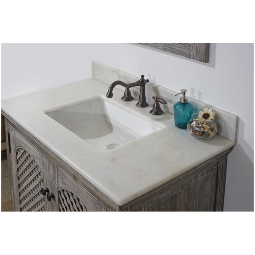 August Grove® Malsbury 36'' Single Bathroom Vanity with Stone Top | Wayfair
