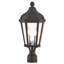 Lanterne d'extérieur 2 lumières TBK avec abat-jour en verre transparent-101231181