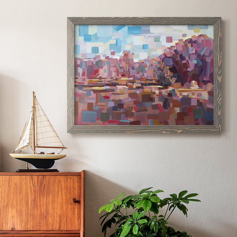 «Pretty In Pink», reproduction d'art sur toile, H 22 po x l 32 po x P 1,5 po, Gris