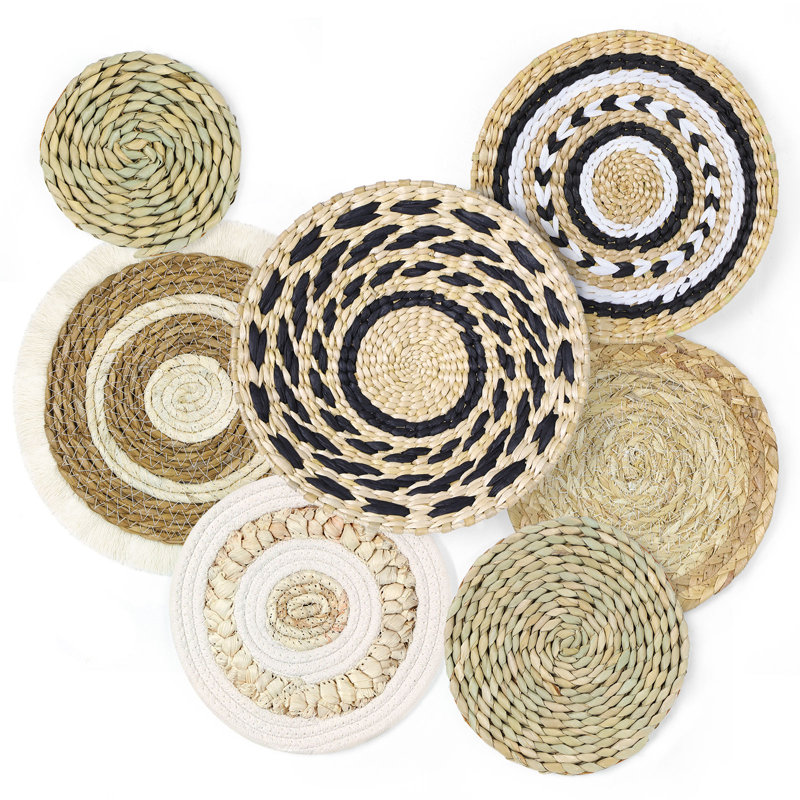 Ensemble de 7 assiettes décoratives bohème Boho