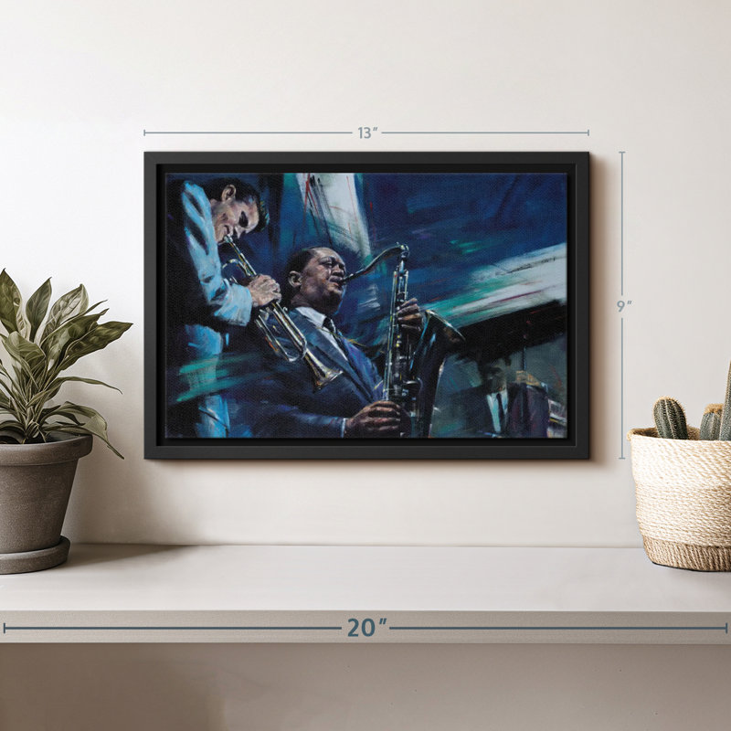 «Blue Cool», reproduction sur toile, H 9 po x l 13 po