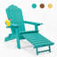 Chaise Adirondack pliante en plastique avec repose-pieds-70169717