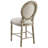 Traci Upholstered Counter Stool with Solid Wood Frame