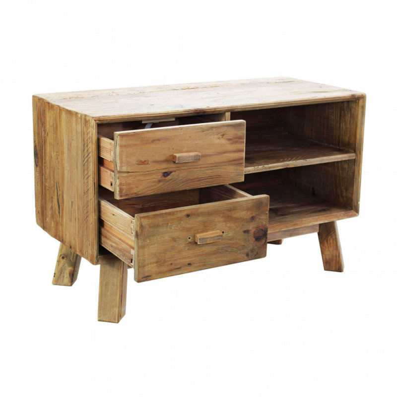 Bodak 90cm W Solid Wood Bedside Table