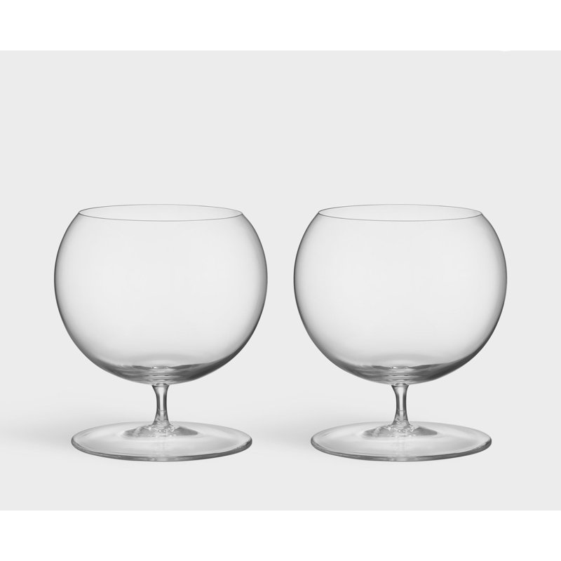 Geometry 22.5oz. Handmade Crystal Snifter Set