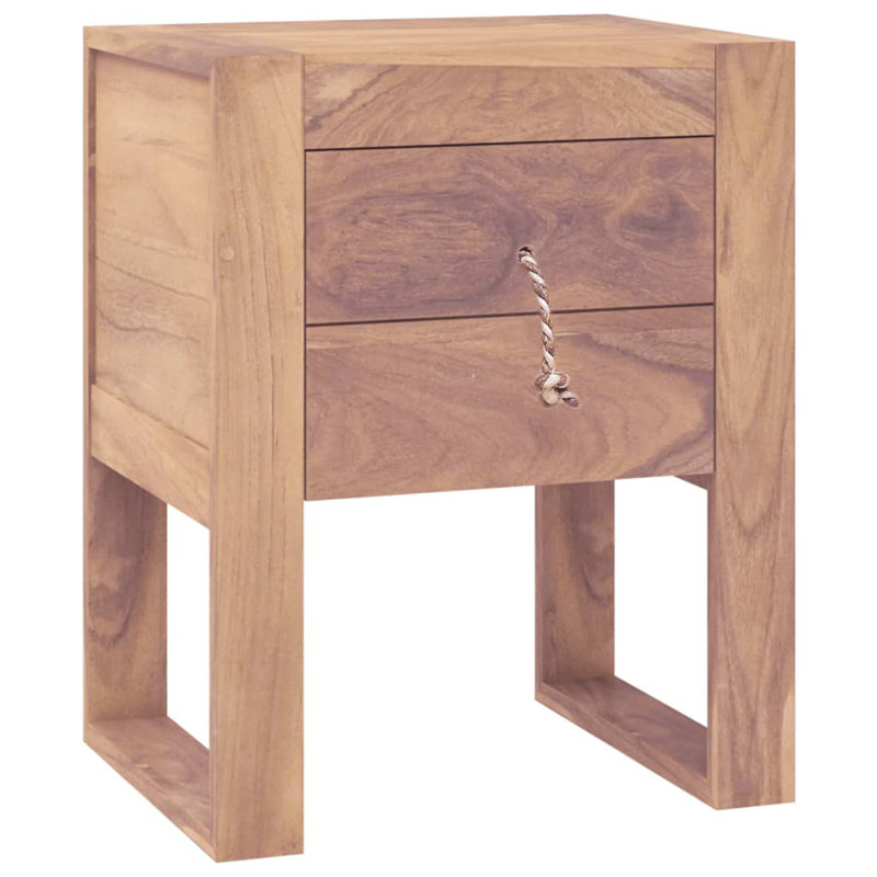 Bigler 40cm W Solid Wood Bedside Table