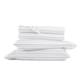 Anine Cozy Cotton Flannel Weathered Stripe Sheet Set - Gray