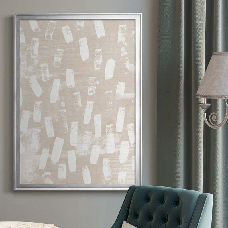 " Earth Etching I ", Silver Framed, 42.5" H x 30.5" W x 1" D