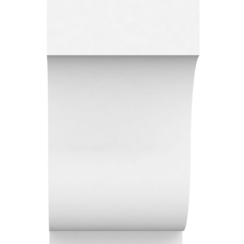 Support standard en PVC de qualité architecturale Van Buren, H 5 po x l 3 po x p 5 po
