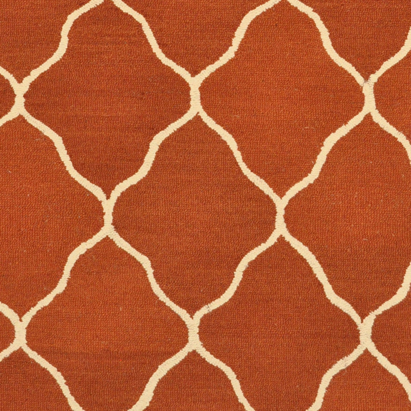 Tapis en laine touffeté à la main à motif géométrique Kemira