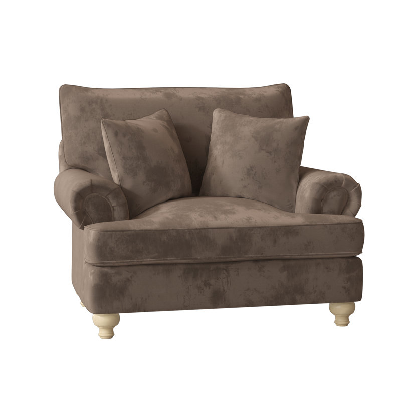 Fauteuil Duckling, Velours brun Aberdeen 9, Pécan, Non