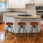 Korede Swivel Metal Adjustable Height Bar Stool