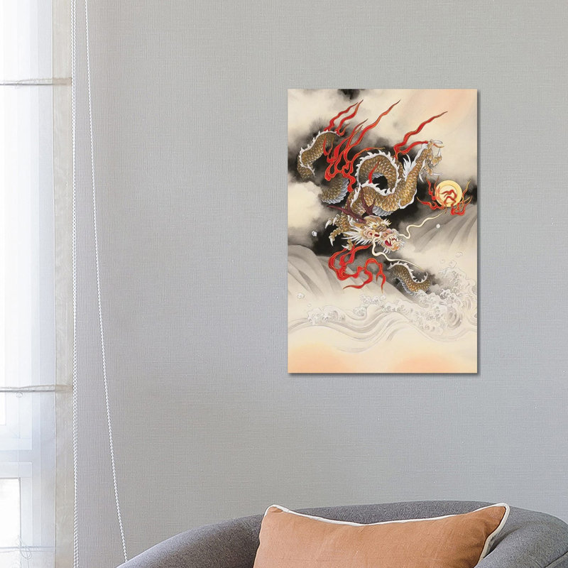 Dragon Quest - Painting on Canvas, Wrapped Canvas, 66.04 cm H x 45.72 cm W x 3.175 cm D