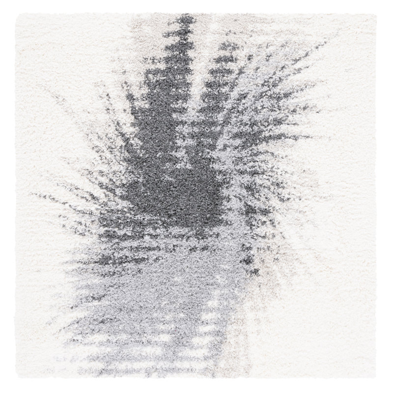 Asuman 800 Performance Abstract Rug, Square 5'3"