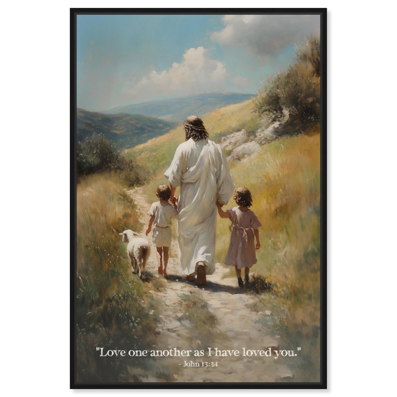 Reproduction d'art sur toile As I Have Love You par , H 55 po x l 37 po, Structure noire