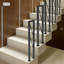 Rampe décorative en U pour escalier en métal