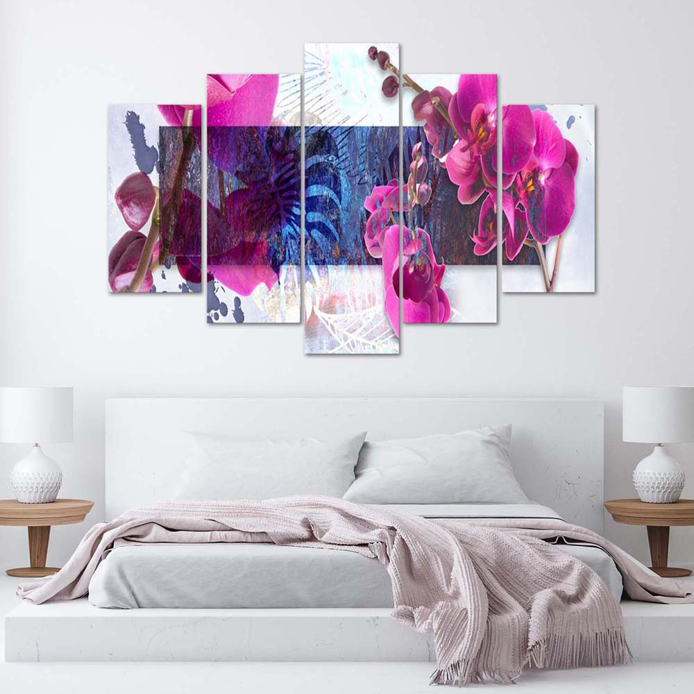 Leinwandbild Orchid Abstraction Pink