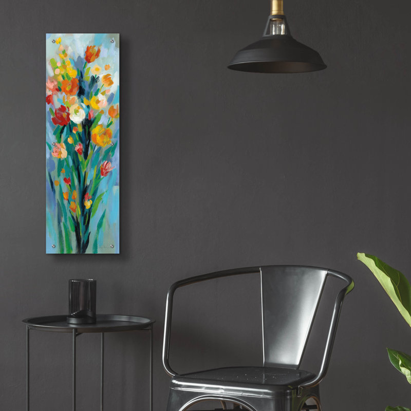 «Tall Bright Flowers II» par Silvia Vassileva, H 36 po x l 12 po 