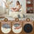 Raccoon Design Faux Rabbit Fur Bean Bag Chair with Detachable Tail Pillow, for Adults & Kids-1823642535
