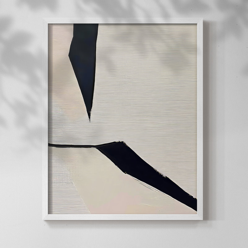 "ABSTRACT Series DCxxxi" par J Paul, Blanc / Blanc, H 21 po x l 17 po
