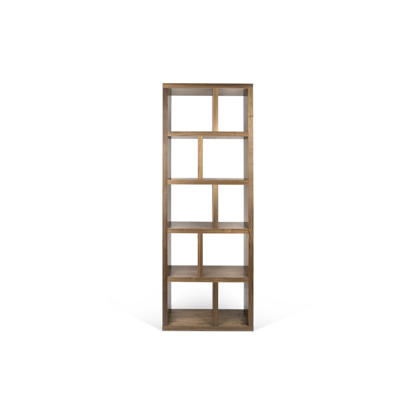 Bibliothèque cubes Stetson, Noyer, (5 tablettes) H 78 po x l 28 po x P 13 po
