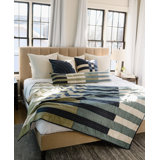 Offset Quilted Throw Blanket