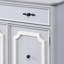 Armoire décorative grise avec 2 portes et 1 tiroir - Fascination en pi